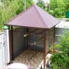 Проект беседка над мангалом, угловая, навес над мангалом, построить беседку во дворе частного дома в Краснодаре