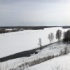 Река Вятка. Русская зима. Вид с главной набережной.